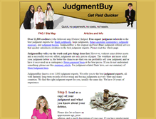 Tablet Screenshot of judgmentbuy.com